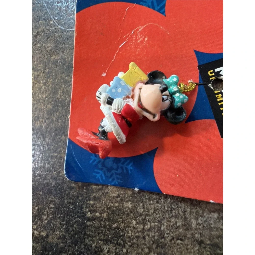 Disney Mickey Unlimited Miniature Minnie Christmas Ornaments Lot of 4 Vintage